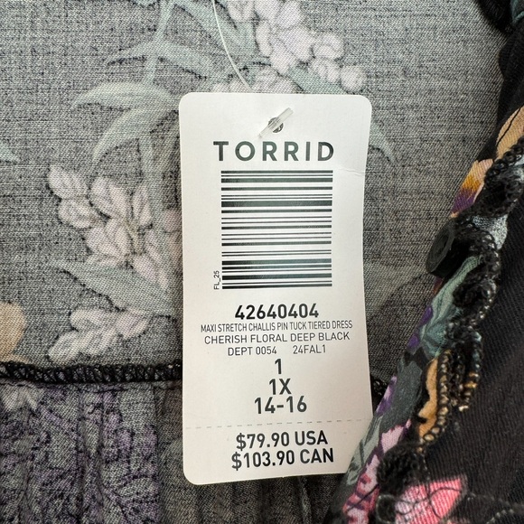 NWT Torrid Maxi Dress (1x) 14-16 - Picture 5 of 7